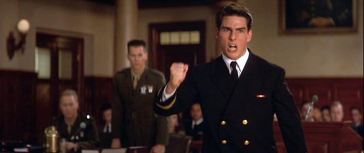 A picture of Tom Cruise in A Few Good Men